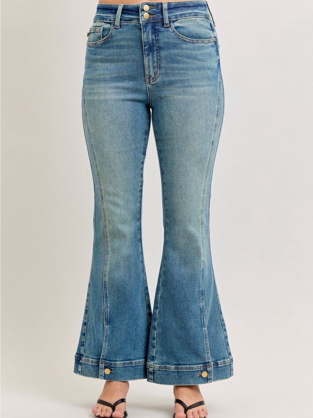 Judy Blue Light Blue High-Rise Flare Jeans